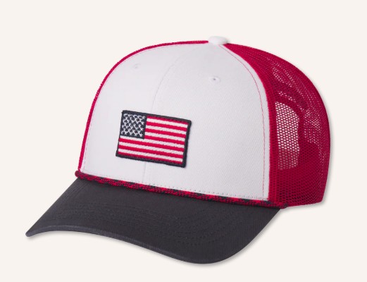 WHITE LIBERTY TRUCKER HAT