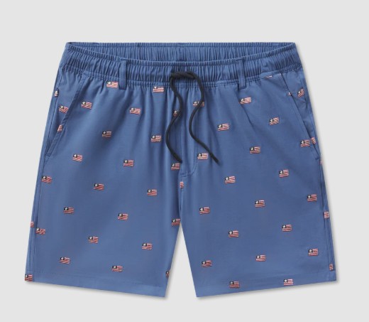 NAVY CHAMBRAY FLAG TRUNK