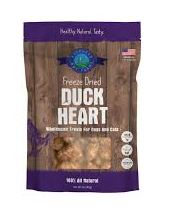FREEZE DRIED DUCK HEARTS 3OZ