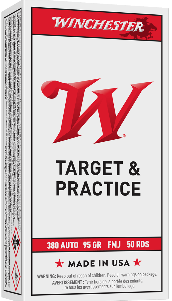 WINCHESTER 380ACP FMJ 95GR 50RDS