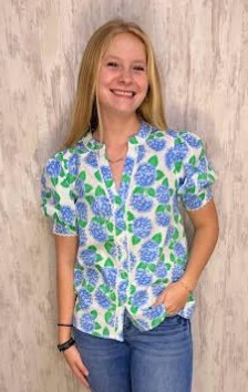 BLUE ELAINE SUMMERFAIR TOP