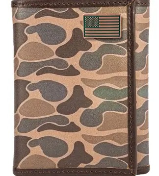 OS BRN TRIFOLD CAMO WALLET