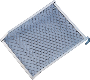 GALVANIZED PAINT BUCKET GRID 10X12IN