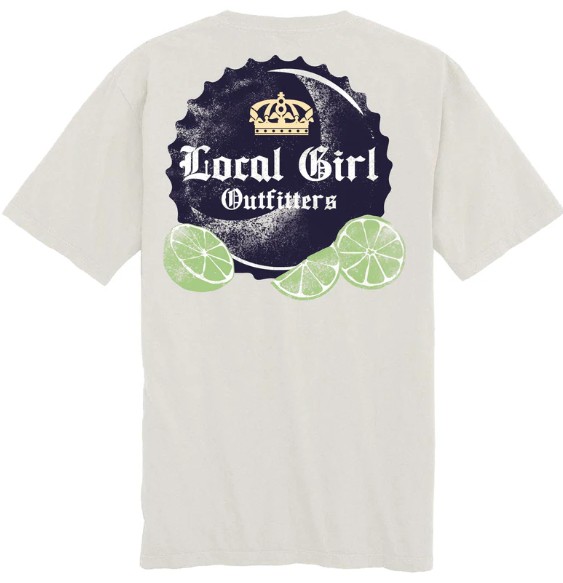 SILVER LG BOTTLECAP TEE