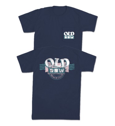 NAVY 90S BEACH CLUB TEE