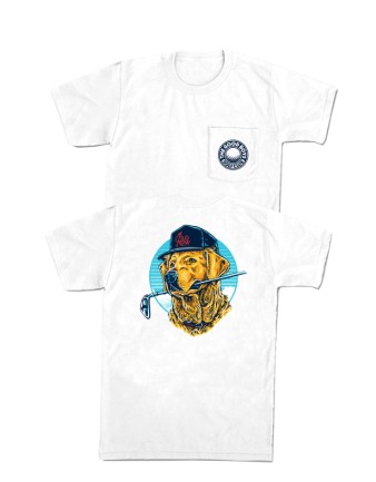WHITE GBC GOLF USA TEE
