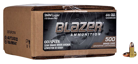 BLAZER 9MM 115GR FMJ 500BX