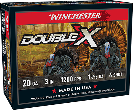 WINCHESTER DBL X TURKEY 20G 4SHT