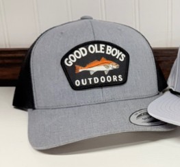 GOB REDFISH BLK WVN PATCH HTHR/B