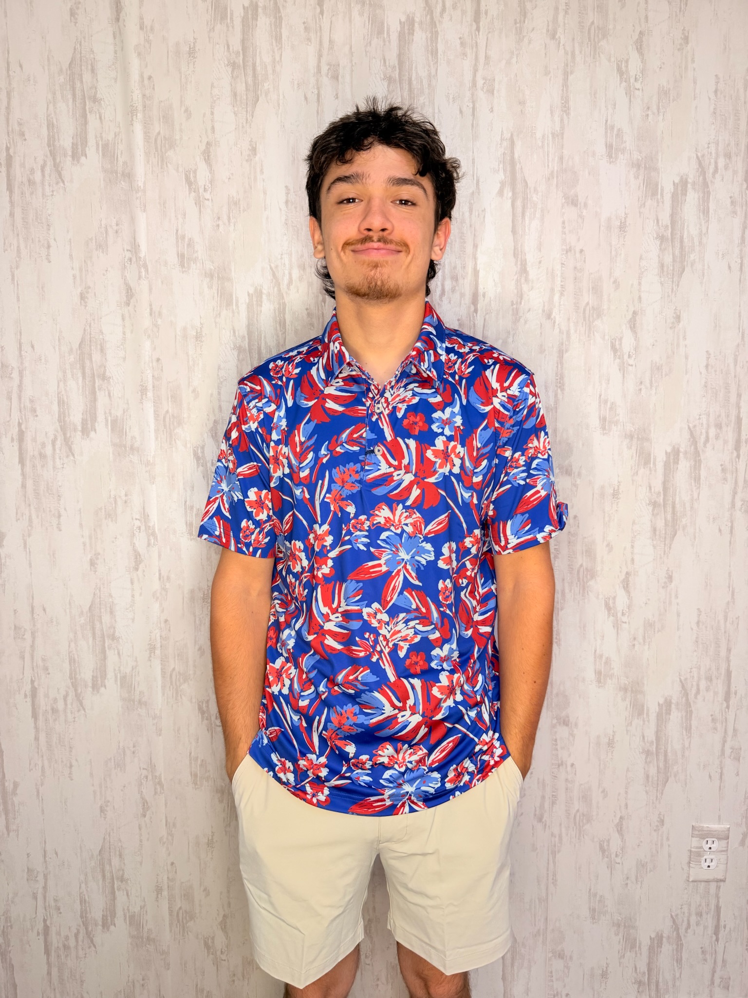 STAR SPANGLED BLOOMS POLO