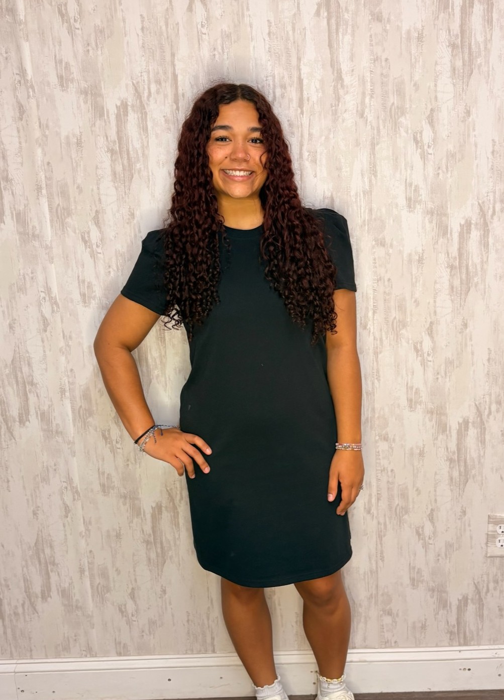 CAROLINA BLACK TEE DRESS