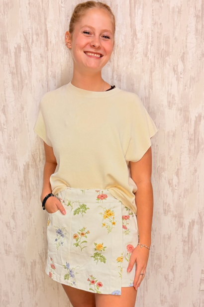 BOTANICAL WRAP SKORT
