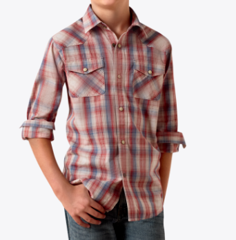 BOYS BRICK HODGE SNAP SHIRT