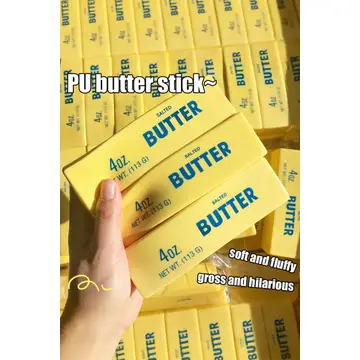 YELLOW BUTTER SQUISHY TOY
