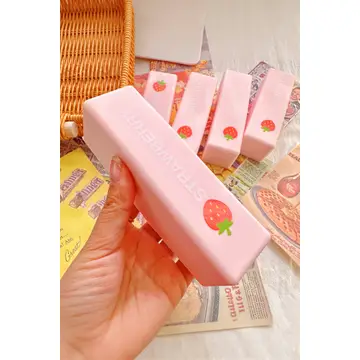 PINK STRAWBERRY SQUISHY TOY