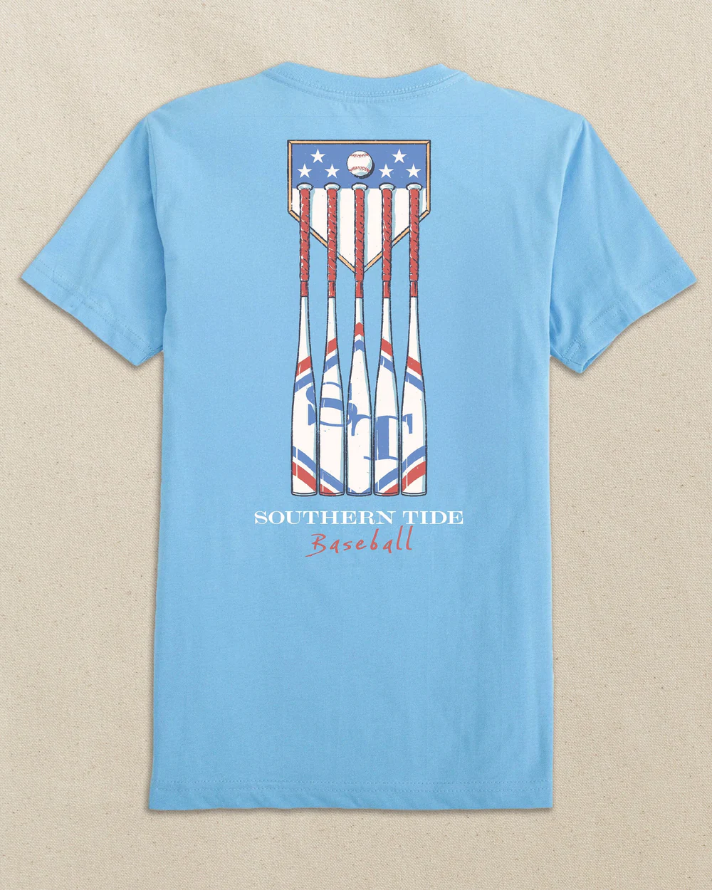 YTH OCEAN PATRIOTIC BATS TEE