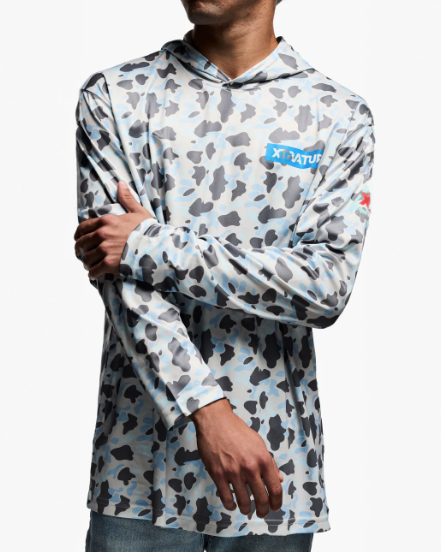 LS UPF HOODIE ICE CAMO