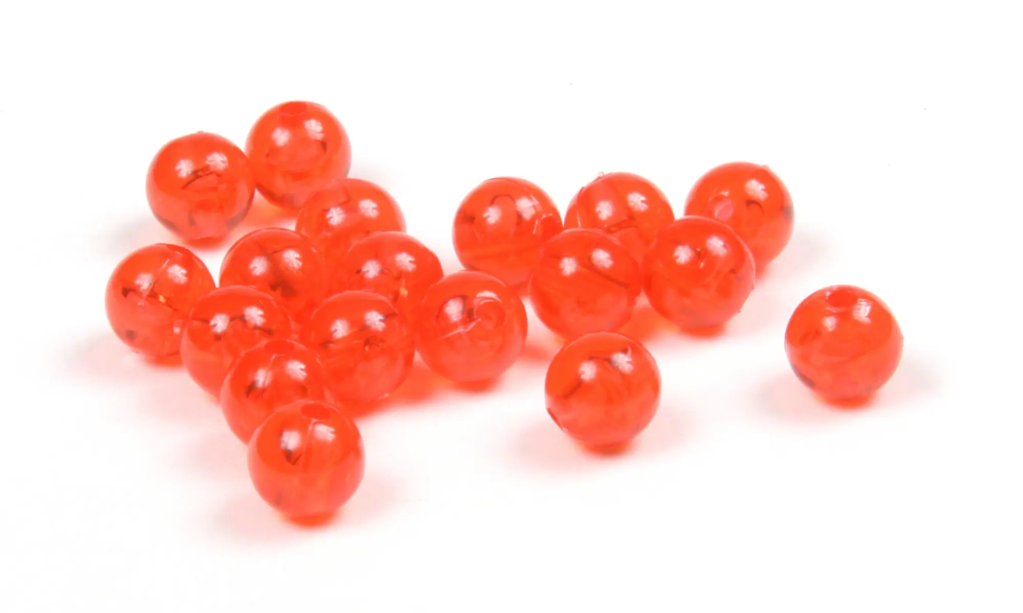 RED PLASTIC BEAD 6MM