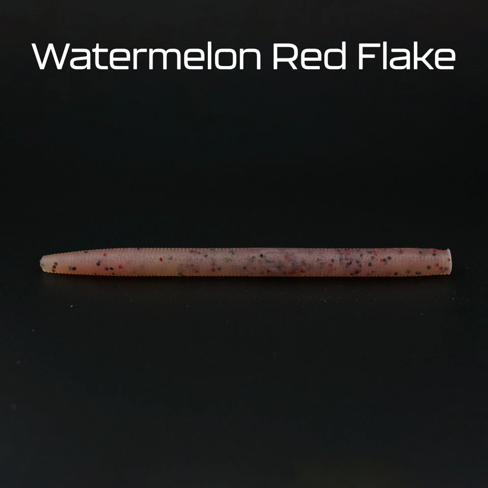 Q8 WATERMELON BIG BASS WORM 5"