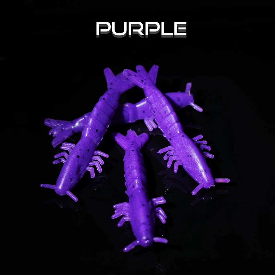 Q8 SHRIMP 3" PURPLE 7PK