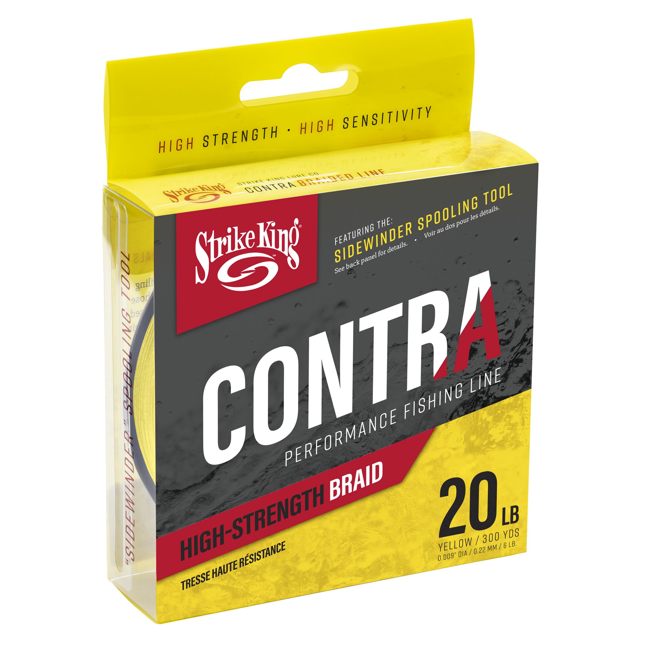 CONTRA BRAIDED 300YD/20LB YELLOW