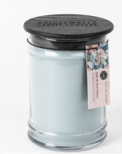 SALT AND SEA GLASS 18OZ CANDLE