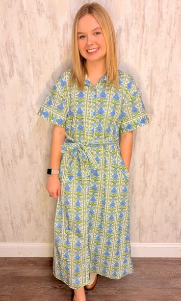 BOTANICAL TIE DRESS