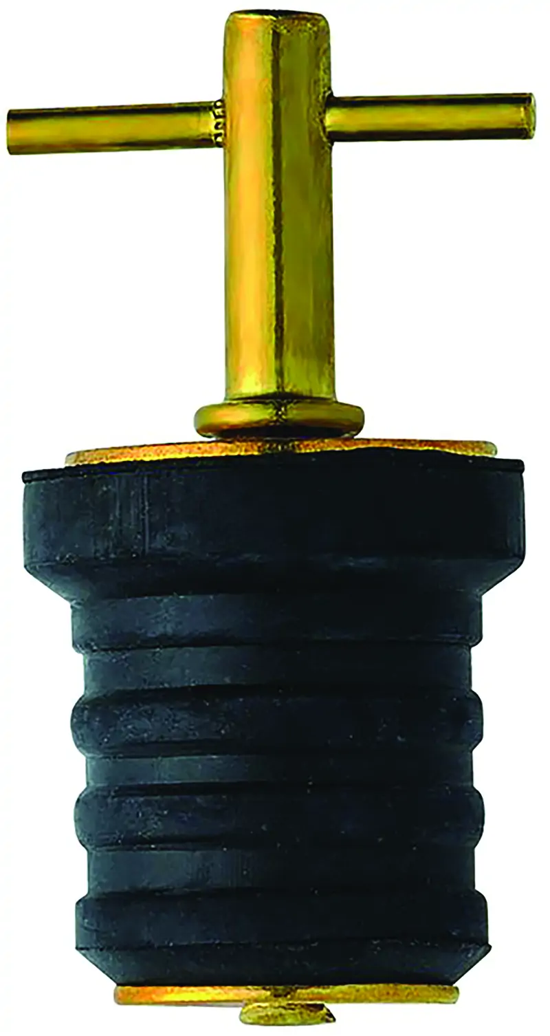 BOAT DRAIN PLUG BRASS T HANDLE