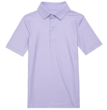 MICRO STRIPE PINK&BLUE POLO