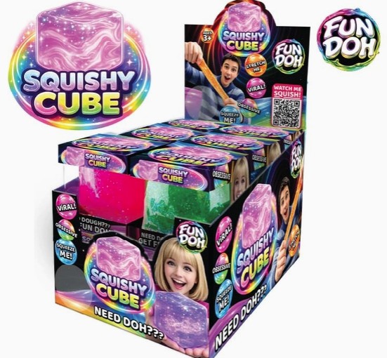 FUN DOH SQUEEZE & SPARKLE CUBE