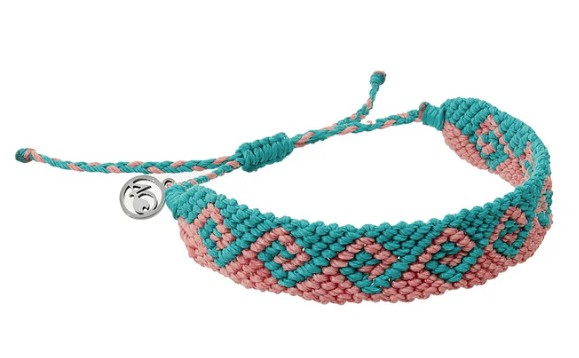 CORAL/TURQ BALI WAVE BRACELET