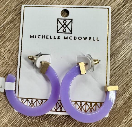 VIOLET MED EARRINGS