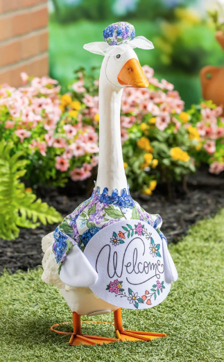 PORCH GOOSE OUTFIT HYDRANGEA