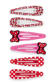 MINNIE MOUSE SNAP CLIP 6CT