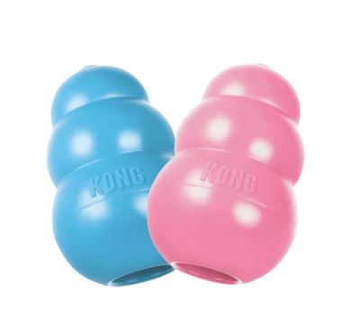 KONG PUPPY PINK/BLUE MED TOY