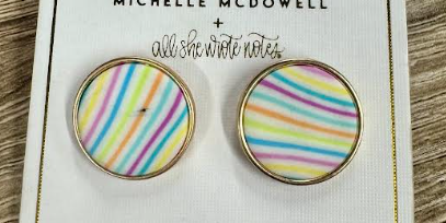 EARRINGS ASWN MAVERY STRIPE