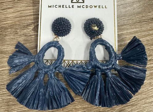 ALEXA NAVY EARRINGS