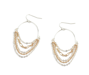 MULTI CHAIN HOOP EARRINGS