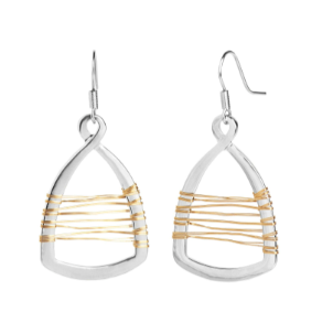 MIX METAL WIRE INFINTY EARRING