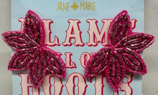 HOT PINK BLAME IT ON EARRING
