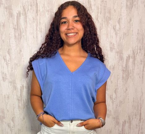 CAP SLEEVE KNIT TOP