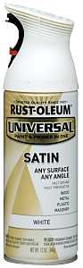 SATIN WHITE SPRAY PAINT 12OZ