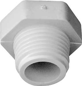 PLUG PVC MIP 1/2 IN