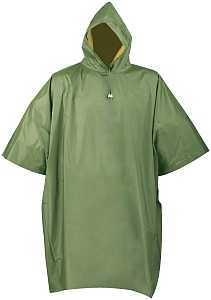 OLIVE/YELLOW PONCHO ONE-SIZE