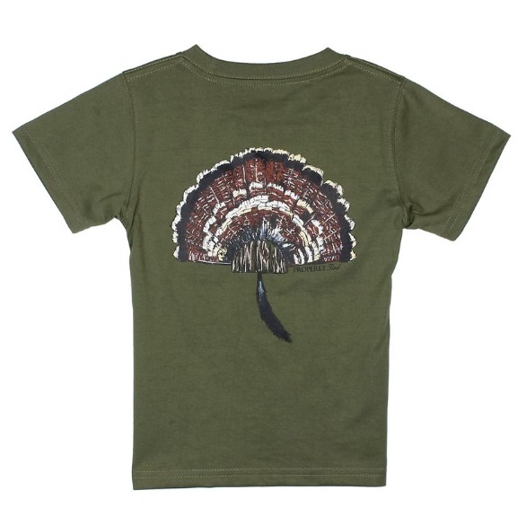 YTH OLIVE TURKEY MOUNT TEE