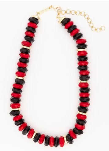RED & BLACK JOVIE NECKLACE