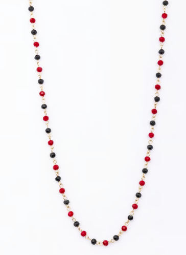 RED & BLACK MACY NECKLACE
