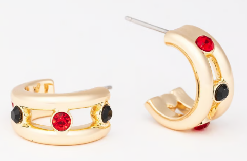 RED & BLACK ELLISON EARRINGS