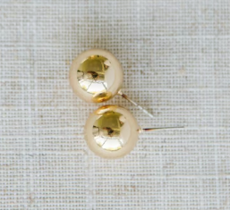 GRENADA SHINY GOLD EARRINGS LRG