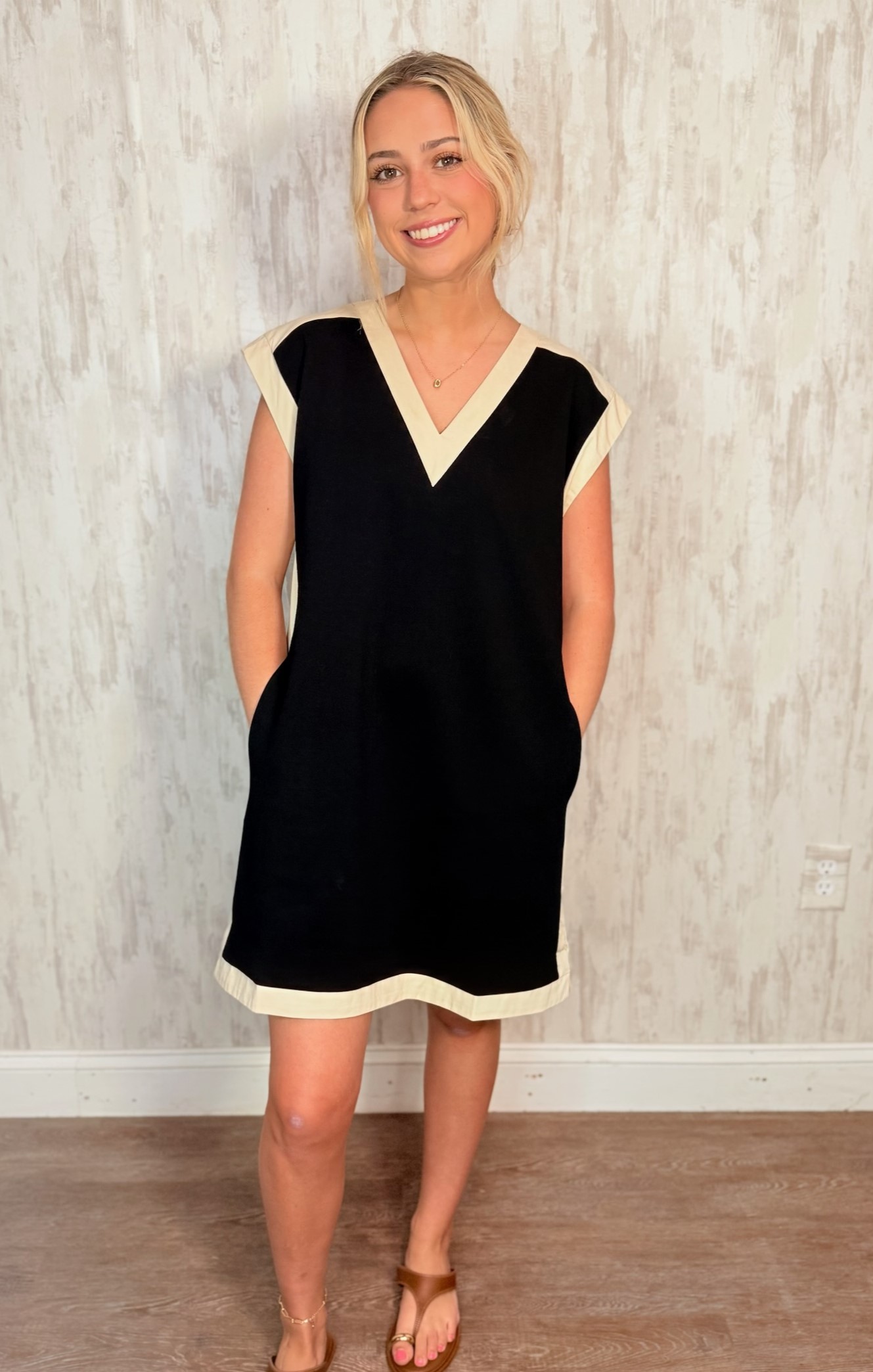 DROP SHOULDER DRESS